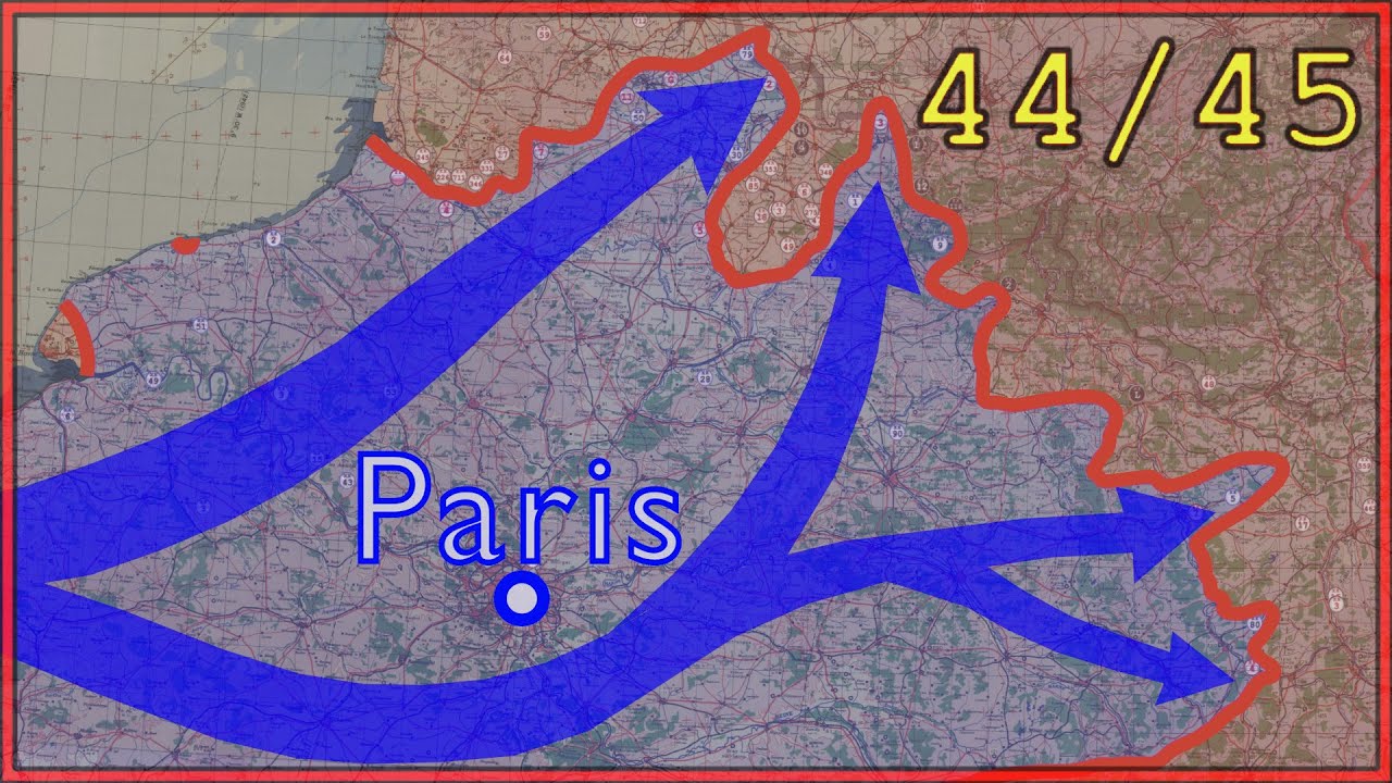 Läänerinne 1944 - 1945 kaardil kuvatuna