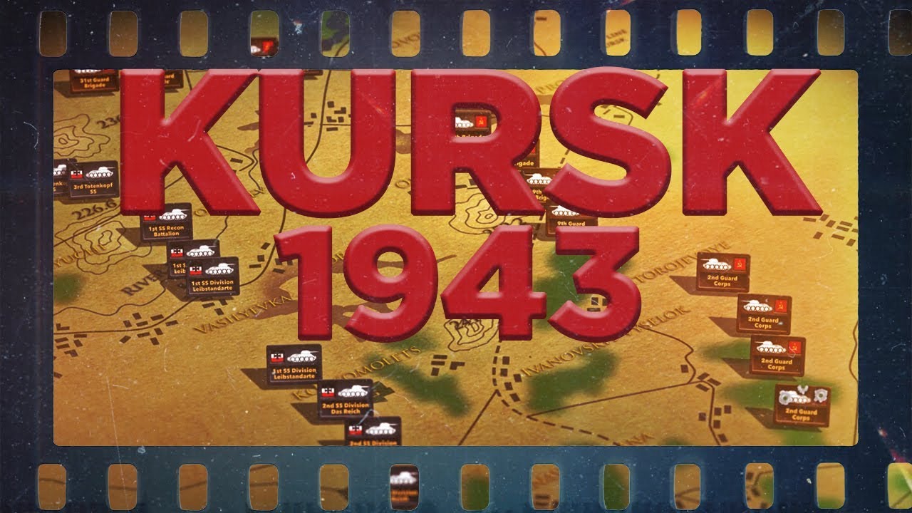 Kurski lahingu animatsioon kaardil, 1943